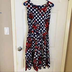 Summer Floral/Polka Dot Dress